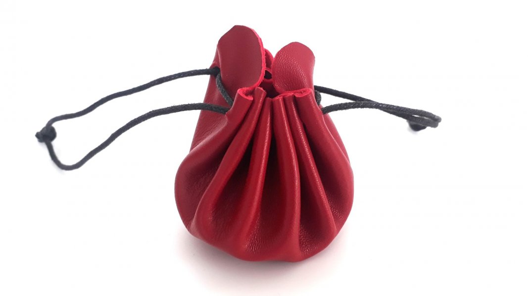 bourse en cuir taille moyenne