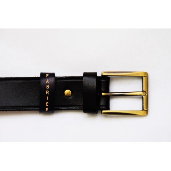 Ceinture cuir fabrication artisanale personnalisée