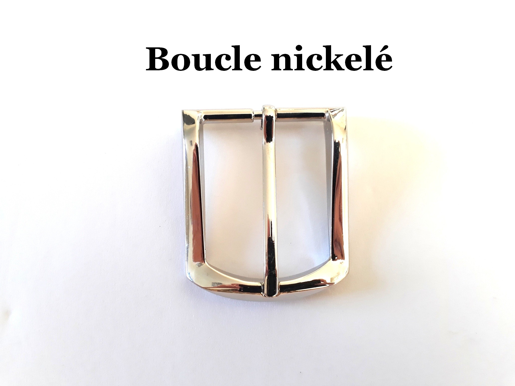 4 boucles de ceinture bronze 3,5 cm