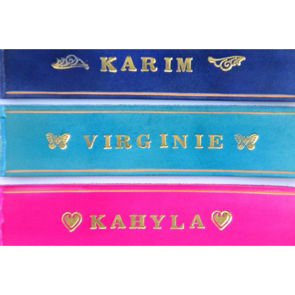 Servilletero personalizado con grabado en oro