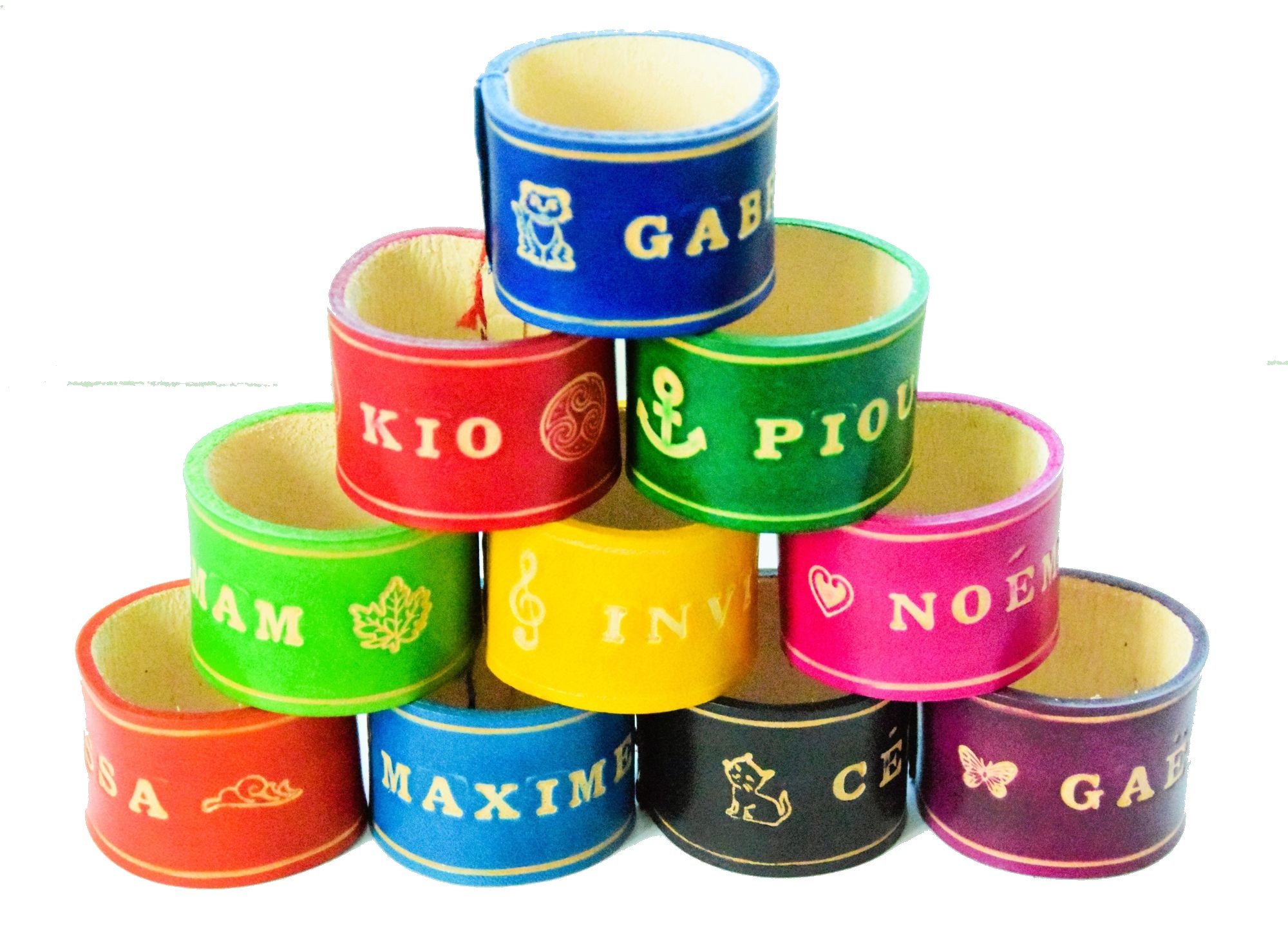 Servilletero familiar con nombre